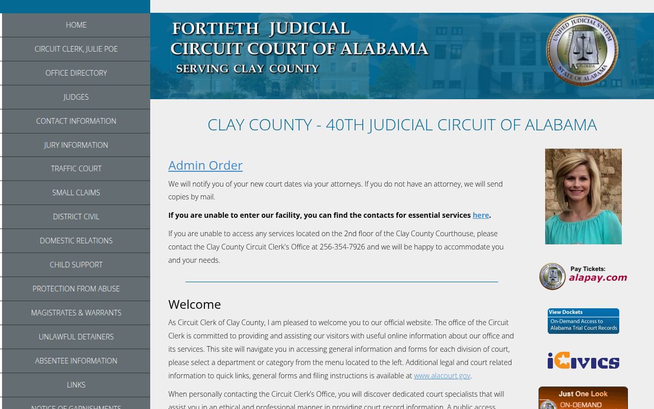 Clay County Circuit Court online portal