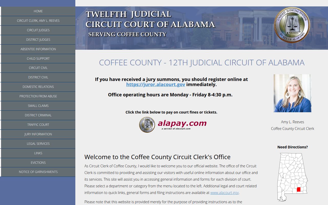 Coffee County Circuit Court information