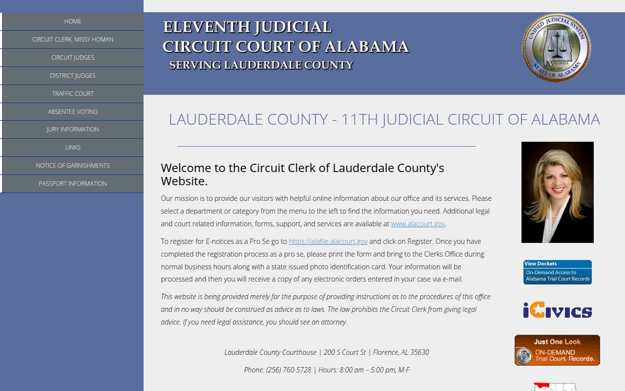 Lauderdale County Circuit Court Records Search