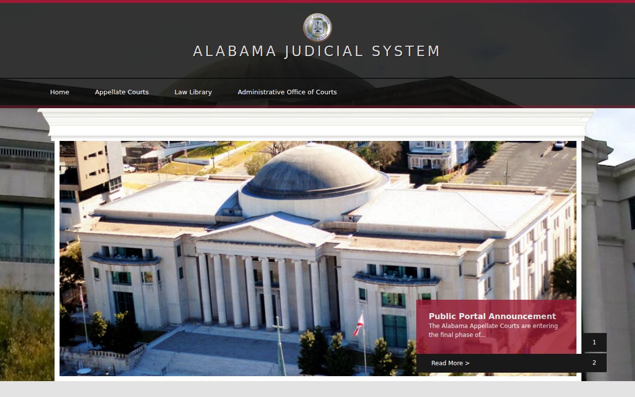 Alabama Judicial System official website